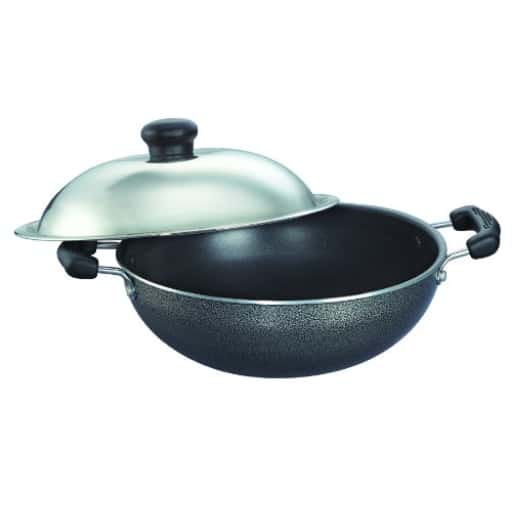 Prestige 30719 Round Base Kadai 200 mm With Ss Lid in bulk from India — Ant Mascot