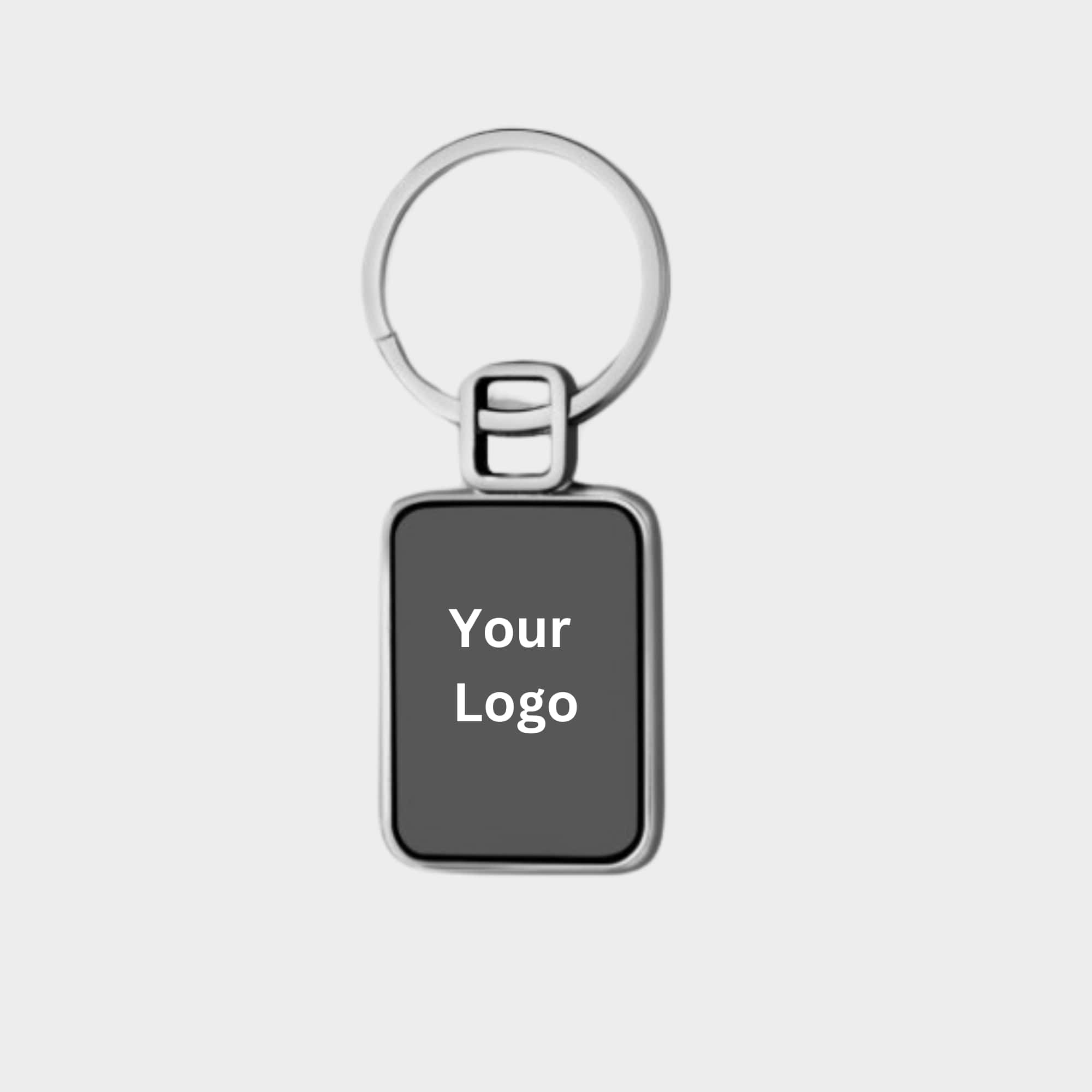 Square Matte Finish Metal Keychain in bulk from India — Ant Mascot